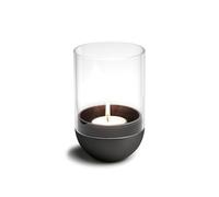 höfats - Gravity Candle Noir - Porte-Bougie et Photophore - Tient la Bougie horizontalement - allumage Pratique et Fonction d'extinction intégrée