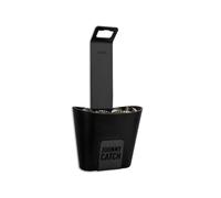 höfats - Johnny Catch Cup Black - Décapsuleur en acier inoxydable avec récipient de récupération - Capture jusqu'à 60 capsules - Décapsuleur mural avec montage sans vis
