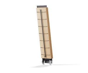 höfats - Planche à Saumon flammé avec Support en Acier Inoxydable - Planche à Fumer Saumon flammé en hêtre - réglable pour contrôle de température - Extra Long : 55 cm - Réversible en 4 Positions