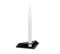 höfats - Square Candle - Bougeoir en acier inoxydable pour bougie tige de 20 à 24 mm - Bougeoir doré, argenté et noir - 17 x 11 x 2,5 cm