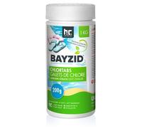 Höfer Chemie 1 x 1 kg Galets de Chlore Lent (200 g) pour Piscine - Chloration Permanente de la Piscine - Hautement Efficace Contre Les bactéries