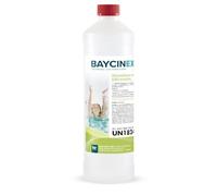 Höfer Chemie 1 L stabilisateur de dureté à action anti-calcaire | Prévient les dépôts calcaires et métalliques, les colorations et l’eau trouble - formule liquide stable au chlore