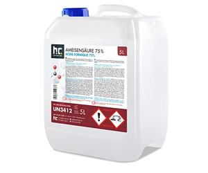 Höfer Chemie 1 x 5 L Acide Formique 75% - Qualité Technique - Détartrant Anticalcaire Puissant Pour Surfaces et Machines - Pour Détartrage Appareils Electriques, Cuir, Plastiques, Pierres Précieuses