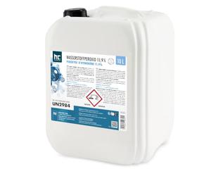 Höfer Chemie 10 L Peroxyde d'Hydrogène 11,9% - Eau Oxygénée Technique | Bidon de 10 l Stabilisé avec Bouchon de Sécurité - Nettoie et Désinfecte - Multiusage Maison et Piscine