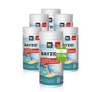 Höfer Chemie 12 x 1 kg Pastilles de Chlore pour Piscine 20 g, Hautement Efficaces, Rapidement solubles avec Une teneur en Chlore Actif de 56%, pH Neutre, sans Calcaire, Désinfection Puissante