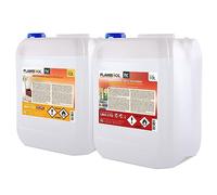 Höfer Chemie 2 x 10 L FLAMBIOL® Kit d’essai bioéthanol pour cheminée, Foyer à éthanol, Table à feu et cheminée bioéthanol