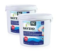 Höfer Chemie 2 x 5 kg Galets Chlore 200g Multifonction 5 en 1 pour Piscine - Entretien et Nettoyage en 5 Phases
