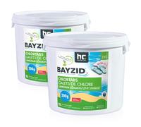 Höfer Chemie 2 x 5 kg Galets de Chlore Lent (200 g) pour Piscine - Hautement Efficace Contre Les bactéries