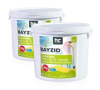 Höfer Chemie 2 x 5 kg Pastilles de Chlore Lent (20 g) pour Piscine - Chloration Permanente de la Piscine - Hautement Efficace Contre Les Bactéries