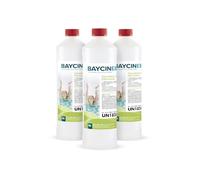 Höfer Chemie 3 x 1 L stabilisateur de dureté à Action Anti-calcaire | Prévient les dépôts calcaires et métalliques, les colorations et l’eau trouble - formule liquide stable au chlore