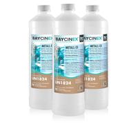 Höfer Chemie 3 x 1L BAYCINEX® Séquestrant Métaux Anti-Métaux - Élimine Fer, Cuivre, Argent, Calcium et Calcaire