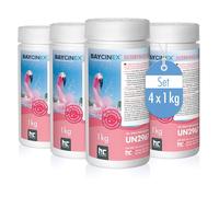 Höfer Chemie 4 x 1 kg BAYCINEX® Nettoyant granulé pour Filtre de Piscine - Détartrage Efficace