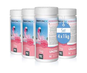 Höfer Chemie 4 x 1 kg BAYCINEX® Nettoyant granulé pour Filtre de Piscine - Détartrage Efficace