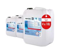 Höfer Chemie 4 x 10 L (40 litres) BAYZID Algicide Anti algue pour Piscine - Effet Rapide Contre Les Algues - Non Moussant - Prévention et Traitement des Algues - Fabriqué en Europe
