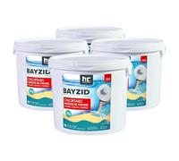 Höfer Chemie 4 x 5 kg Pastilles de Chlore pour Piscine 20 g, Hautement Efficaces, Rapidement solubles avec Une teneur en Chlore Actif de 56%, pH Neutre, sans Calcaire, Désinfection Puissante