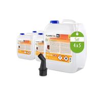 Höfer Chemie 4 x 5 L (20 litres) Flambiol Bioéthanol 96,6% Premium