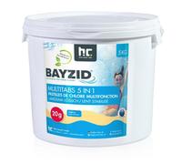 Höfer Chemie 5kg BAYZID® Pastilles de Chlore pour Piscine(20g), Chlore Multifonction 5 en 1