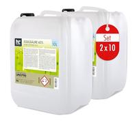 Höfer Chemie Acide Acétique 60% 2 x 10 L - Nettoyant Détartrant Puissant pour Ménage et Industrie, Fabrication Allemande de Qualité Supérieure, Biodégradable et Économique
