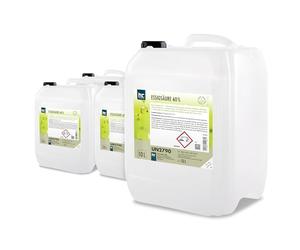 Höfer Chemie Acide Acétique 60% 4 x 10 L - Vinaigre Concentré Détartrant