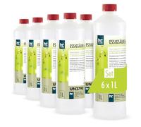 Höfer Chemie Acide Acétique 60% 6 x 1 L - Vinaigre Concentré Détartrant