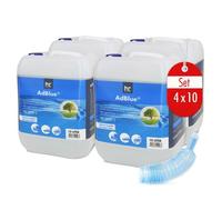 Höfer Chemie AdBlue 4 x 10L avec Bec verseur - Solution d'urée pour Voitures Diesel telles Que BMW et VW