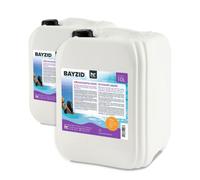 Höfer Chemie BAYZID® 2 x 10 L (20 l) Floculant Liquide pour Piscine - Clarifiant Ultra - Efficace pour Eau Limpide, Compatible Filtres à Sable, Fabriqué en Allemagne