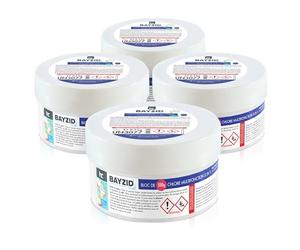 Höfer Chemie Bayzid® Chlore Multifonction 5 en 1 pour Piscine, Bloc de 500 g (Lot de 4) - Désinfection, Régulation du pH, Anti-Algues, Clarifiant et Nettoyant