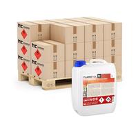 Höfer Chemie Bioéthanol 16 x 5 L (80 L) 100% de Haute Pureté pour Cheminée | Éthanol, Godets à Éthanol, Feu de Table et Braséros - Combustion Propre Sans Fumée - Flamme Vive et Chaleureuse