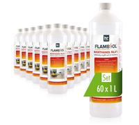 Höfer Chemie Bioéthanol 96,6% Premium 60 x 1 L - pour Cheminée de Table, Cheminée & déco de Jardin