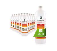 Höfer Chemie Bioéthanol 96,6% Premium 60 x 1 L - sans Fumée Ni Odeur | Pour Cheminée de Table, Cheminée & Déco de Jardin - Sans Fumée Ni Suie - A Base de Maïs & de Betteraves