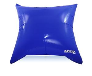 Höfer Chemie Coussin d'hiver Gonflable pour Piscine - Lot de 10 - 122x122 cm Coussin d'air Robuste en PVC 2 mm avec Œillets - Protection Bâche Hivernage Piscine Ronde, Ovale et Rectangulaire - Bleu