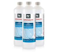 Höfer Chemie Isopropanol 99,9% (IPA) 3 X 1 L - Alcool Isopropylique pour le Nettoyage et le Dégraissage - Solvant Puissant - Multiusage
