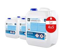 Höfer Chemie Isopropanol 99,9% (IPA) 4 X 5 L - Alcool Ispopropylique pour Nettoyer et Dégraisser - Solvant Puissant - Polyvalent