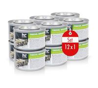 Höfer Chemie Lot de 12 Pâtes Combustibles de 200 g - Pâte à Brûler pour la Restauration et l'Usage Domestique, Bioéthanol, Réutilisable, Durée de Combustion 2,5 Heures