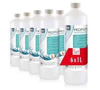 Höfer Chemie Propylène Glycol (6 x 1 L) 99,5% de Qualité Pharmaceutique - Multi-usages : Cosmétique, Alimentaire et Pharmaceutique, Sans OGM et Végétalien