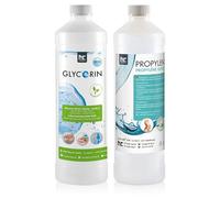 Höfer Chemie Set 1 x 1 L Propylène Glycol 99,5% & 5L Glycérine 99,5% - Qualité Pharmaceutique et Alimentaire - Usage Cosmétique, Alimentaire, Pharmaceutique