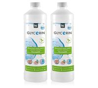 Höfer Chemie Vegan Glycérine 99,5% 2x 1 L - Glycérine de qualité alimentaire - Polyvalente - Pour la fabrication de savons et de cosmétiques
