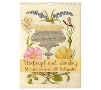 Hoefnagel und Bocskay - Miniaturmalerei trifft Kalligrafie (Wandkalender 2026 DIN A4 hoch), CALVENDO Monatskalender: Ein Kunstkalender mit ... Werke von Hoefnagel aus dem 16. Jahrhundert.