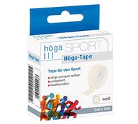 Höga Höga-Tape Ruban adhésif non élastique pour bandages aux articulations, ligaments et muscles Blanc 2 cm x 10 m