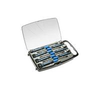 HÖGERT HT1S270 Tournevis de Précision Bleu/Noir 1.5 2 PH00 PH0 T5 T6 Torx T7 50mm