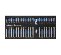 HÖGERT HT7G124 Embouts de tournevis complet Argenté 39,5 × 18 cm