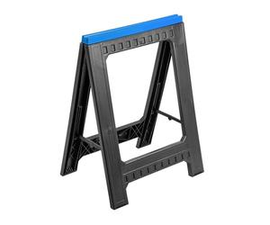 HÖGERT TECHNIK Banc de travail pliant en plastique, hauteur stable 77 cm, tréteau de travail avec pieds antidérapants, deux supports, charge maximale de 350 kg, pour le travail du bois et du métal