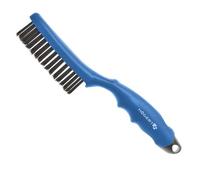 HÖGERT TECHNIK Brosse métallique à 4 rangées de fils métalliques 250 mm Poignée ergonomique Brosse métallique pour enlever la rouille, nettoyage et soudure