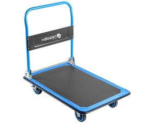 Högert Technik - Chariot à Main Heavy Duty 900 x 600 mm - Capacité de Charge jusqu'à 300 kg - Volants - Poignées - Diable de Transport Diable empilable Chariot
