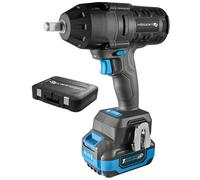 HÖGERT TECHNIK hoc sans fil 18V brushless, 600 Nm, batterie 4,0 Ah, chargeur 4A, coffret, LED, pour atelier