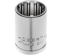 HÖGERT TECHNIK Clé à douille 1/2" 24 mm en acier au chrome vanadium, pour TORX, Spline, hexagonale, vis métriques et impériales, mat, DIN 3124