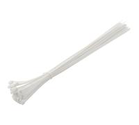 HÖGERT TECHNIK - Colliers de serrage en nylon 7,6 x 500 mm blancs, 25 pièces, résistants aux UV, attaches-câbles en plastique pour installation électrique et montage