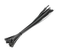 HÖGERT TECHNIK - Colliers de serrage en nylon 7,6 x 500 mm noirs, 25 pièces, résistants aux UV, attaches-câbles en plastique pour installation électrique et montage
