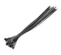 HÖGERT TECHNIK - Colliers de serrage en nylon 9 x 600 mm noirs, 25 pièces, résistants aux UV, attaches-câbles en plastique pour installation électrique et montage