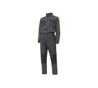 HÖGERT TECHNIK Combinaison de travail Wurnitz Combinaison de protection Combinaison d'assemblage Homme Stretch Twill 220g/m² Renforts OXFORD Éléments réfléchissants Gris foncé Taille XL (54)